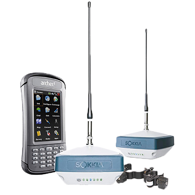 Комплект из двух приемников Sokkia GRX3 с модемами UHF/GSM и контроллера Archer2